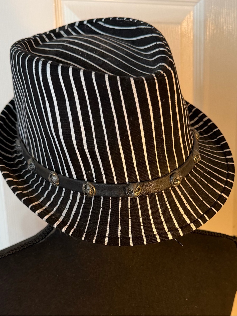 Disney Jack Skellington Pinstripe Fedora Hat